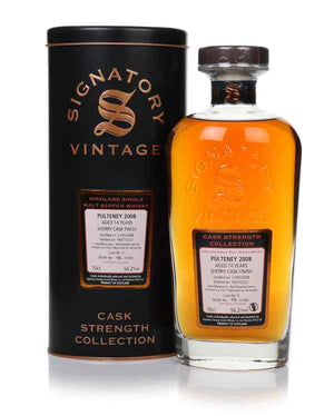 Pulteney 14 Year Old 2008 (cask 9) - Cask Strength Collection (Signatory) | 700ML at CaskCartel.com