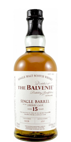 Balvenie 15 Year Old Single Barrel (Sherry Cask # 16228) Scotch | 700ML at CaskCartel.com