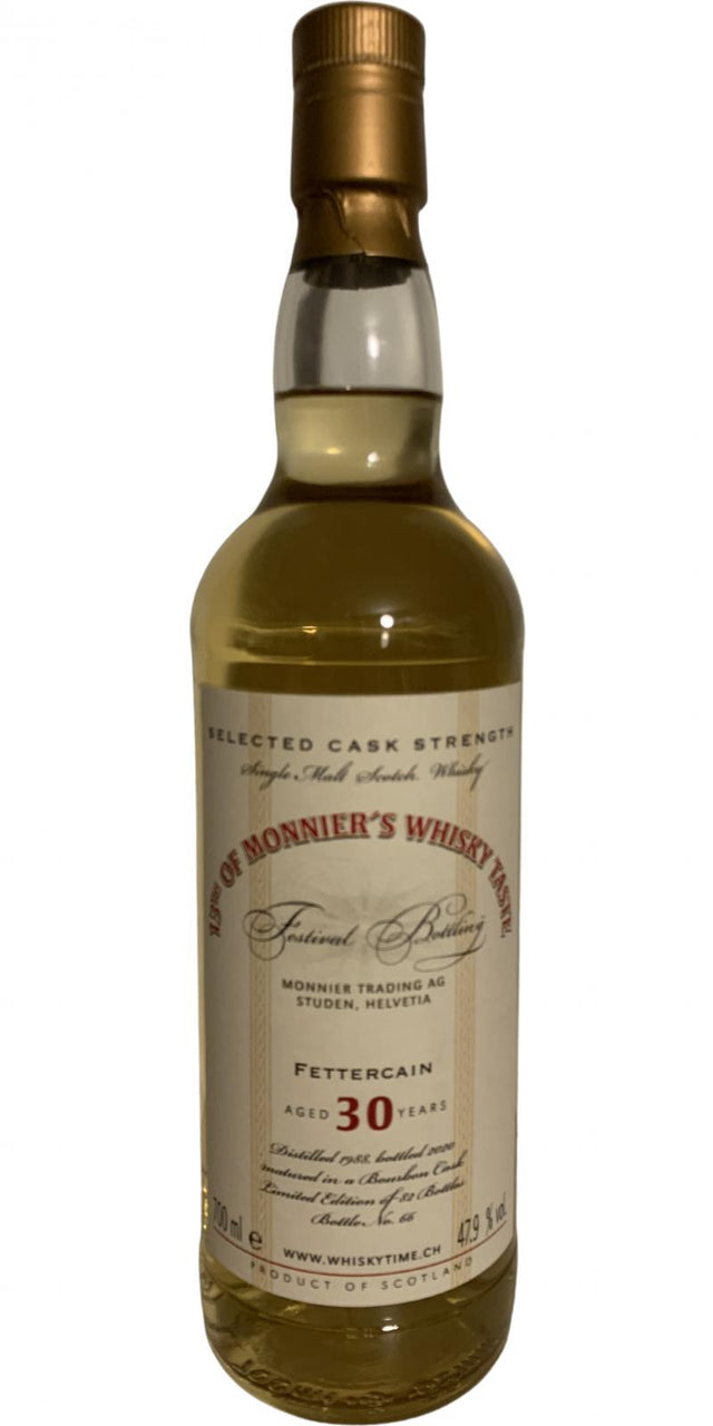 Fettercairn 1988 MT Festival bottling 30 Year Old (2020) Release Scotch Whisky | 700ML at CaskCartel.com