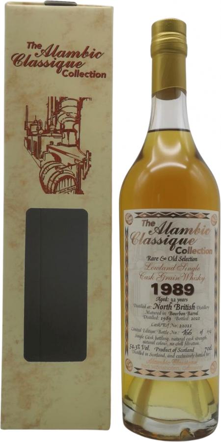 North British 1989 AC Rare & Old Selection 32 Year Old 2021 Release (Cask #21021) Single Malt Scotch Whisky | 700ML