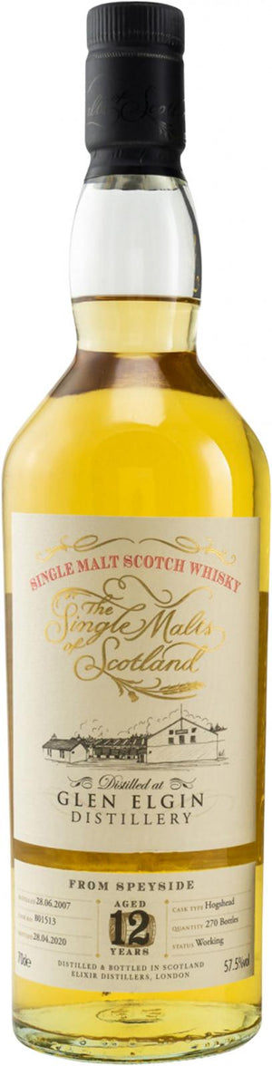 Glen Elgin 2007 ElD The Single Malts of Scotland 12 Year Old (2020) Release (Cask #801513) Scotch Whisky | 700ML at CaskCartel.com