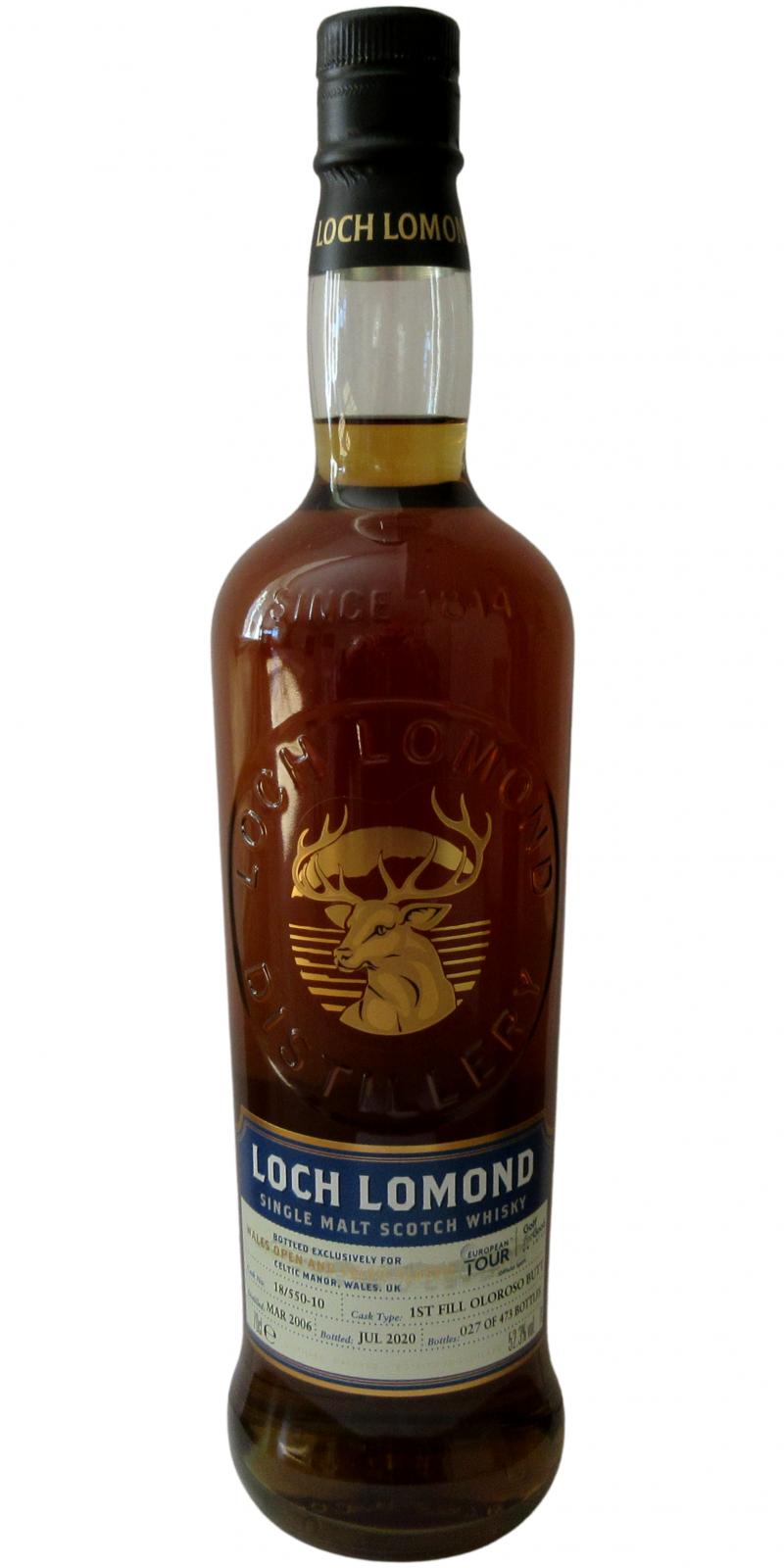 Loch Lomond European Tour The English Open Single Cask 2006 14 Year Old Whisky | 700ML at CaskCartel.com