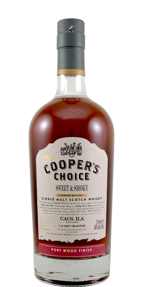 Caol Ila Cooper's Choice Sweet & Smoky Single Port Cask #9102 2008 Whisky | 700ML at CaskCartel.com