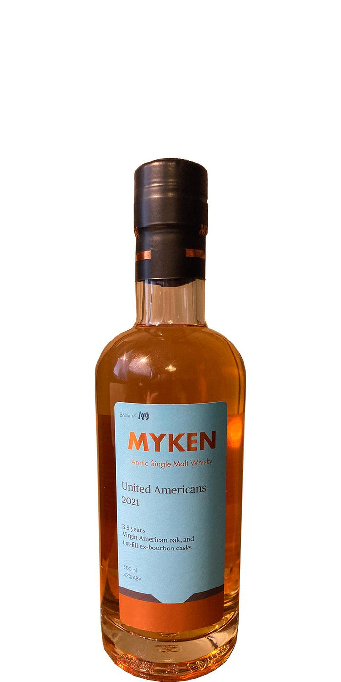 Myken United Americans Arctic Single Malt Whisky 3 Year Old 2021 Release Single Malt Whisky | 500ML