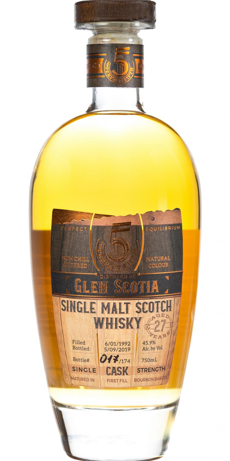 Glen Scotia 1992 (The Perfect Fifth) 27 Year Old 2019 Release (Cask #5917) Single Malt Scotch Whisky at CaskCartel.com