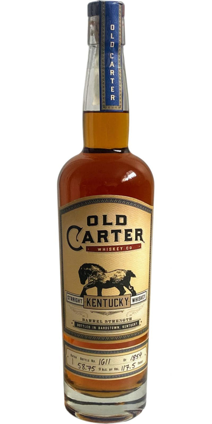 Old Carter Barrel Strength 117.5 Proof Straight Kentucky Whiskey