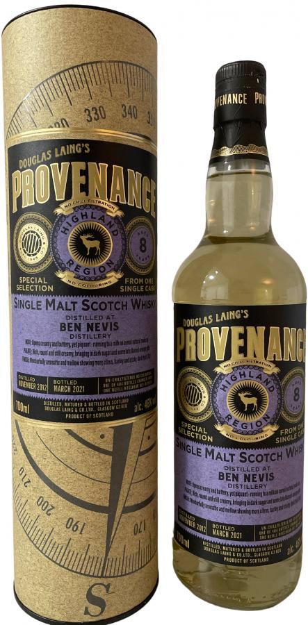 Ben Nevis Provenance Single Cask #14658 2012 8 Year Old Whisky | 700ML