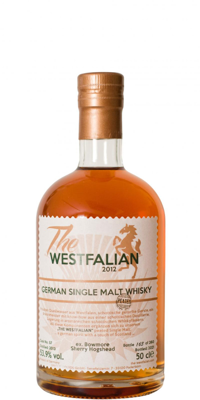 The Westfalian 2013 Peated German Single Malt Whisky 2021 Release (Cask #TW57) Single Malt Whisky | 500ML
