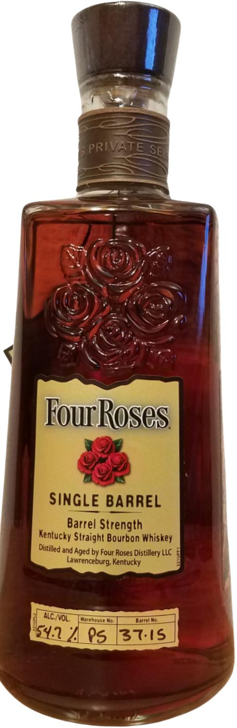 Four Roses Single Barrel Select Private Selection OESV 10 Year Old 2021 Release Cask #PS 37-15 Bourbon Whiskey at CaskCartel.com