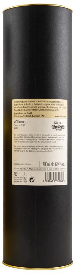 Williamson 2013 BR 7 Year Old 2021 Release (Cask #206) Single Malt Scotch Whisky | 700ML at CaskCartel.com