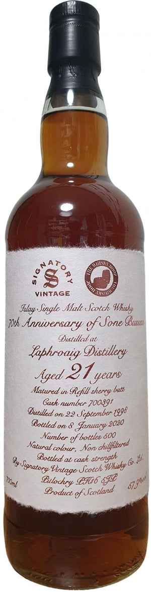 Laphroaig 1998 SV The Hoop 21 Year Old (2020) Release (Cask #700391) Scotch Whisky | 700ML at CaskCartel.com