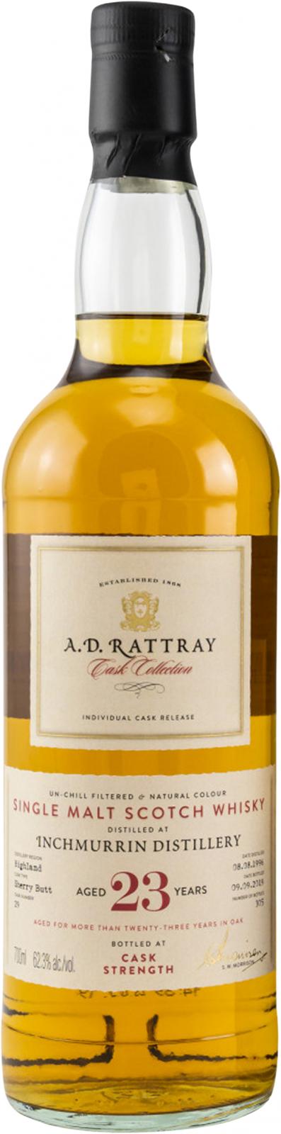 Inchmurrin 1996 (A.D. Rattray) Cask Collection 23 Year Old 2019 Release (Cask #29) Single Malt Scotch Whisky | 700ML at CaskCartel.com