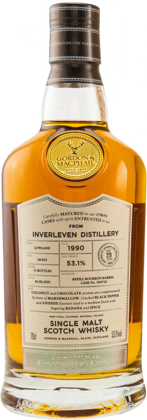 Inverleven 29 Year Old (D.1990, B.2020) Gordon & MacPhail Scotch Whisky | 700ML at CaskCartel.com