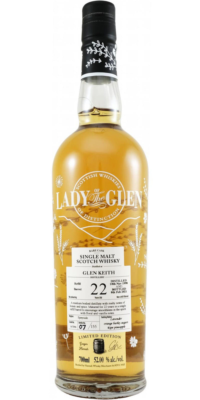 Glen Keith 1998 LotG 22 Year Old 2021 Release (Cask #167096) Single Malt Scotch Whisky | 700ML