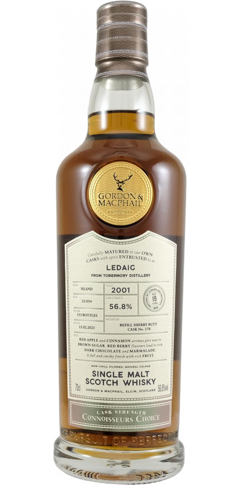 Ledaig Connoisseurs Choice Cask #278 2001 19 Year Old Whisky | 700ML at CaskCartel.com