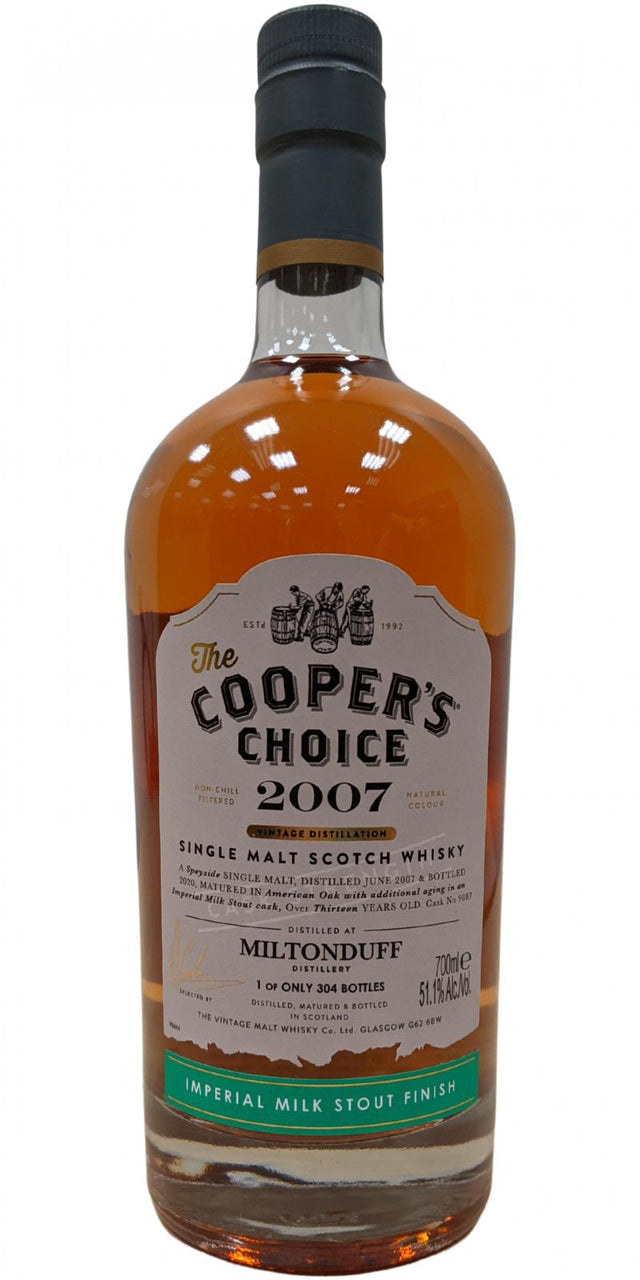 Miltonduff 2007 VM The Cooper's Choice 13 Year Old (2020) Release (Cask #9087) Scotch Whisky | 700ML at CaskCartel.com
