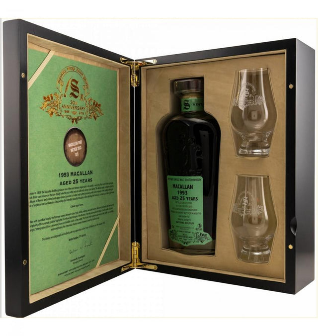 Macallan 1993 (Signatory Vintage) 30th Anniversary 25 Year Old 2019 Release (Cask #13-Jan) Single Malt Scotch Whisky | 700ML at CaskCartel.com