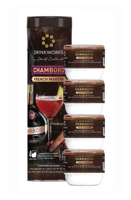 Drinkworks Chambord French Martini Tube (4x Pods) | 4x50ML at CaskCartel.com