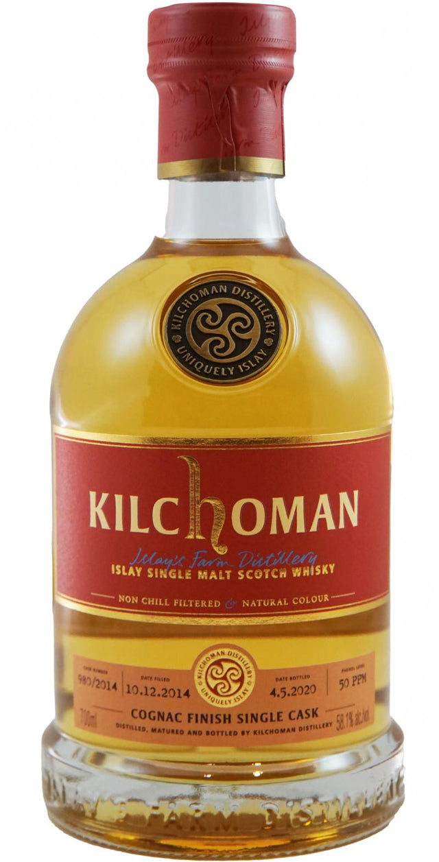 Kilchoman 2014 Cognac Finish Single Cask (2020) Release (Cask #980/2014) Scotch Whisky | 700ML at CaskCartel.com