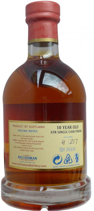 Kilchoman 2011 STR Finish Single Cask 10 Year Old 2021 Release (Cask #232/2011) Single Malt Scotch Whisky | 700ML at CaskCartel.com