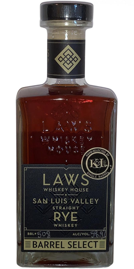 Laws San Luis Valley Straight Rye 2021 Release (Cask #508) Rye Whiskey at CaskCartel.com