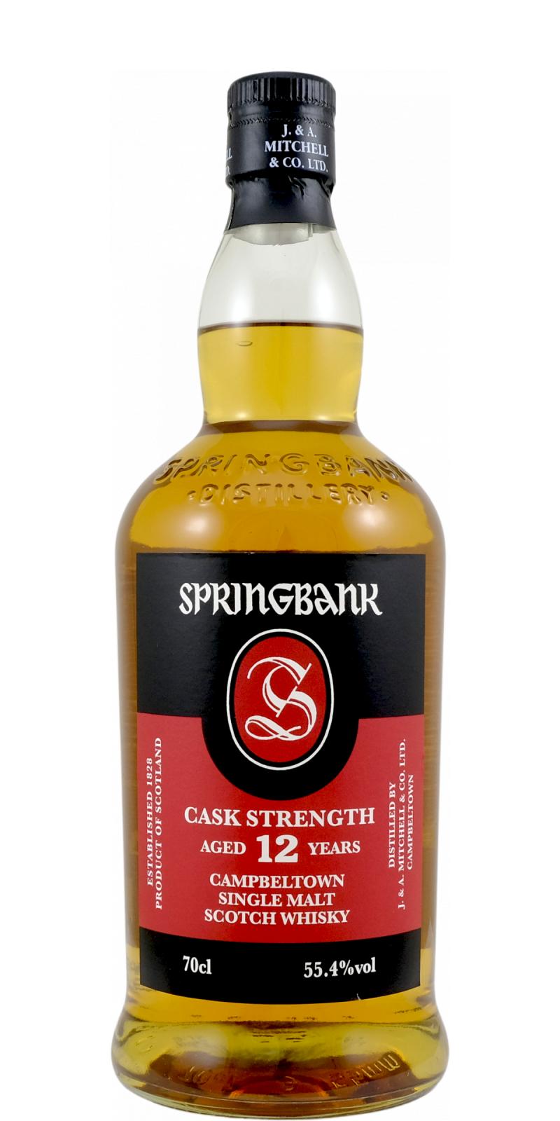 SPRINGBANK CASK STRENGTH 12年 700ml BUY] Springbank Cask Strength 12 Year Old (Batch 22) (Proof 110.8
