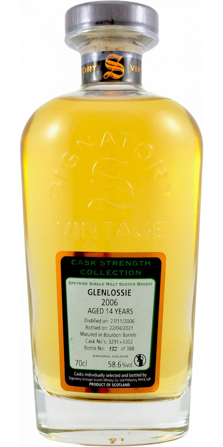 Glenlossie 14 Year Old (D.2006, B.2021) Signatory Vintage Scotch Whisky | 700ML at CaskCartel.com