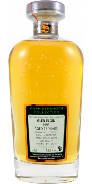 Glen Elgin 25 Year Old (D.1995, B.2021) Signatory Vintage Scotch Whisky | 700ML at CaskCartel.com
