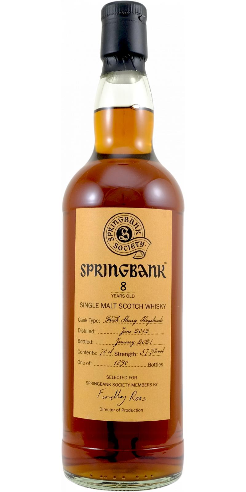 Springbank 22 Year Old UD Single Malt Scotch Whisky at CaskCartel.com