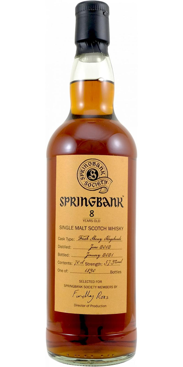 Springbank 22 Year Old UD Single Malt Scotch Whisky
