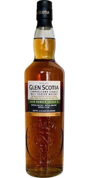 Glen Scotia 2012 Single Cask Selection 8 Year Old 2021 Release (Cask #19/660-8) Single Malt Scotch Whisky | 700ML at CaskCartel.com