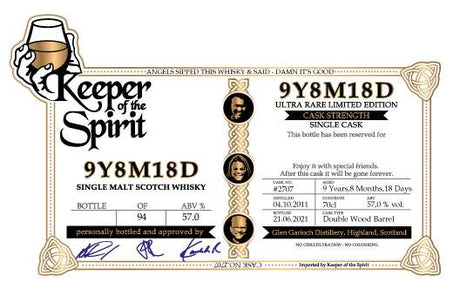 Glen Garioch 2011 KotS 9Y8M18D 2021 Release (Cask #2707) Single Malt Scotch Whisky | 700ML at CaskCartel.com