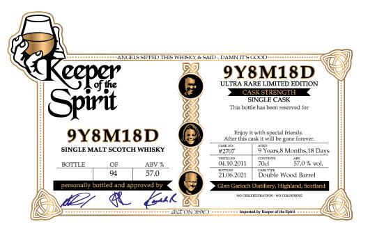 Glen Garioch 2011 KotS 9Y8M18D 2021 Release (Cask #2707) Single Malt Scotch Whisky | 700ML at CaskCartel.com