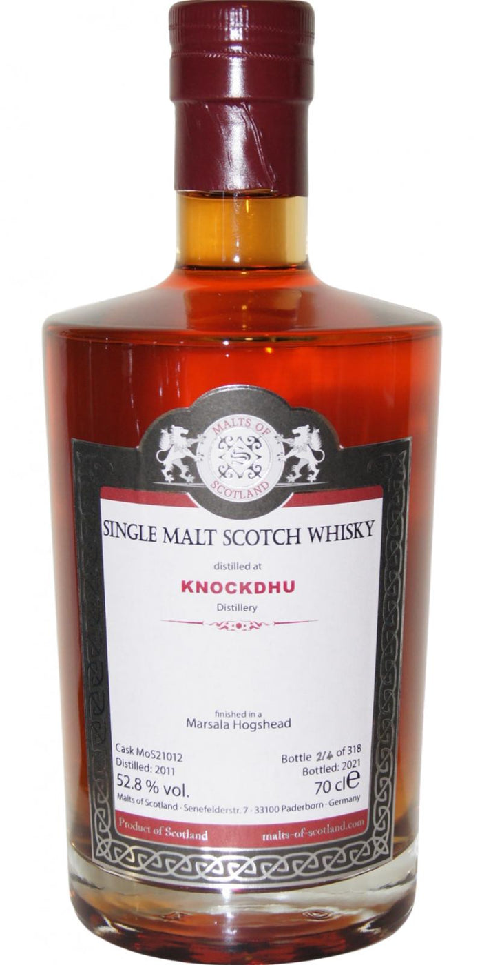 Knockdhu 2011 MoS 2021 Release (Cask #MoS 21012) Single Malt Scotch Whisky | 700ML