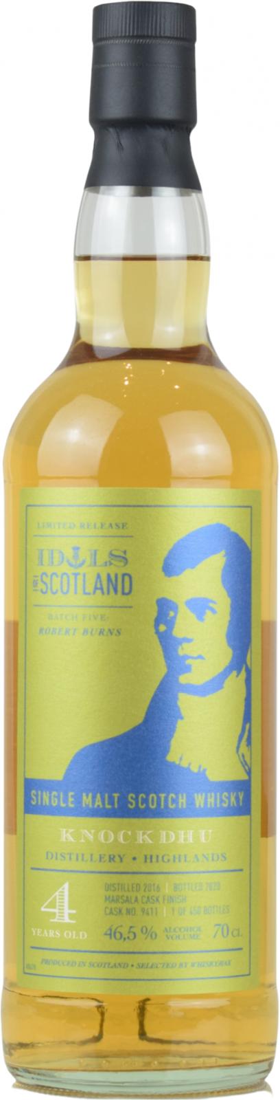 Knockdhu 2016 (Whiskymax) Idols of Scotland 4 Year Old 2020 Release (Cask #9411) Single Malt Scotch Whisky | 700ML at CaskCartel.com