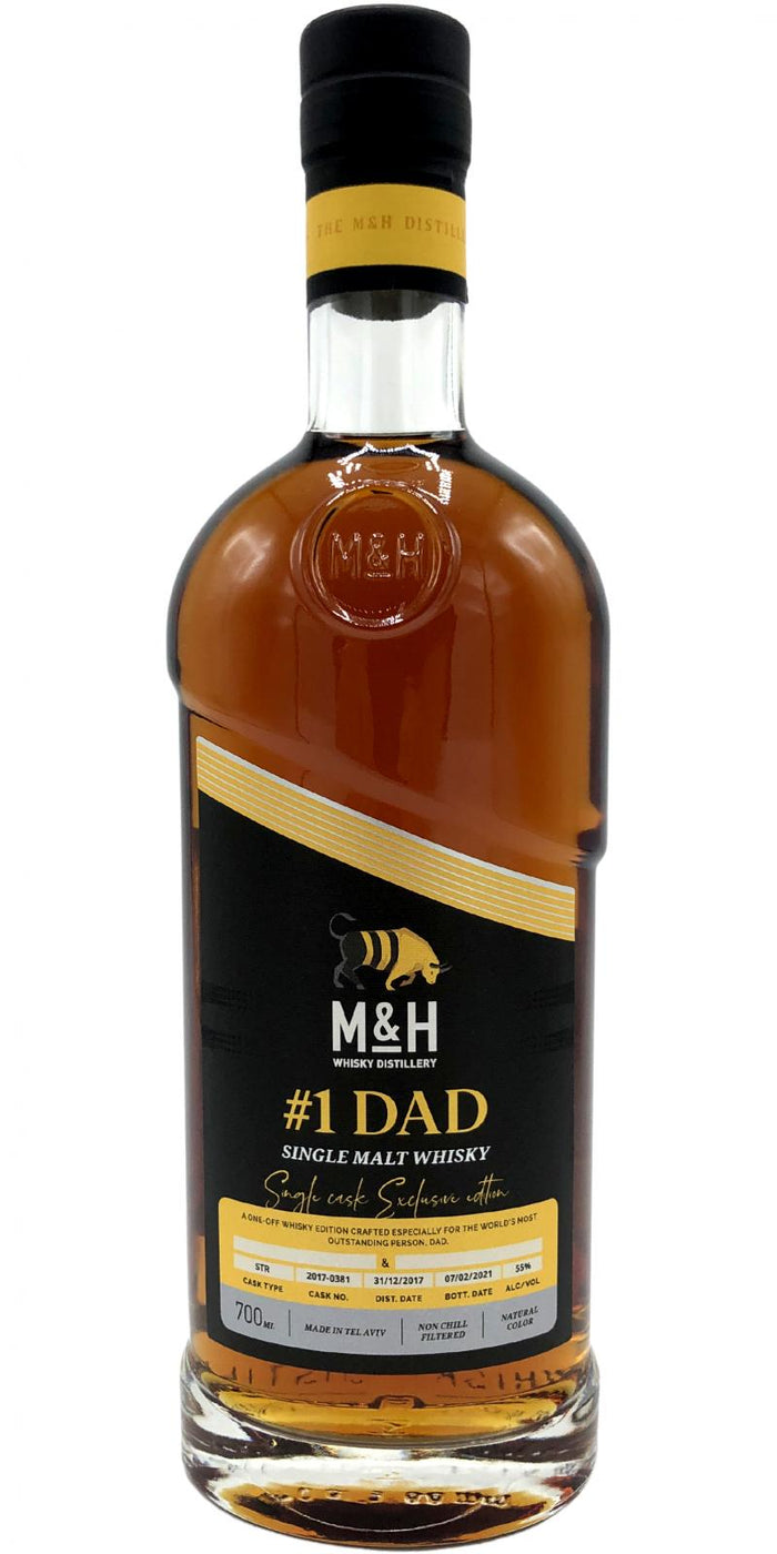 M&H 2017 Single Cask #1 Dad 2021 Release (Cask #2017-0381) Single Malt Whisky | 700ML