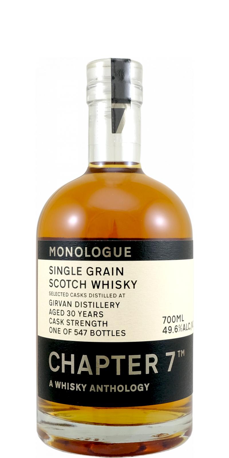 Girvan 1991 Ch7 A Whisky Anthology - Monologue 30 Year Old 2021 Release (Cask #54689 & 54696) Single Malt Scotch Whisky | 700ML at CaskCartel.com