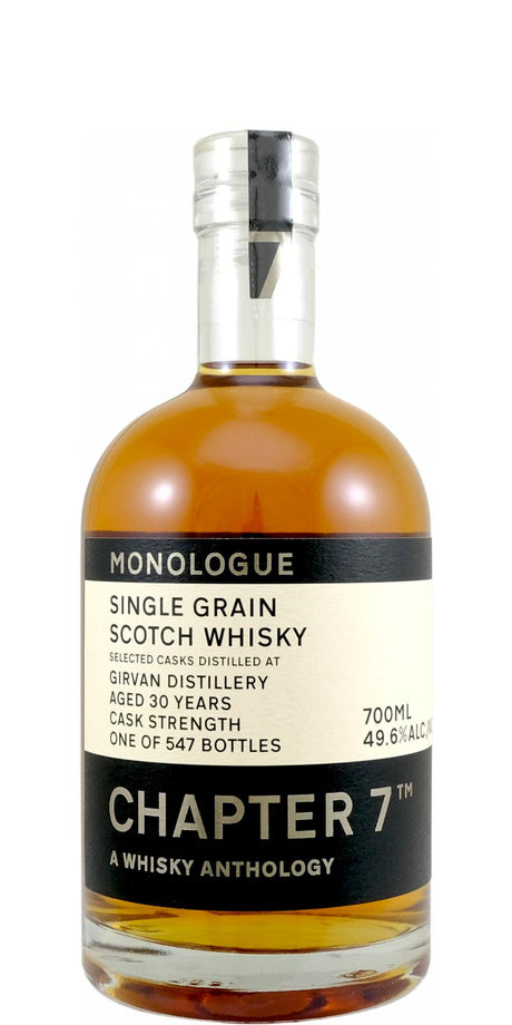 Girvan 1991 Ch7 A Whisky Anthology - Monologue 30 Year Old 2021 Release (Cask #54689 & 54696) Single Malt Scotch Whisky | 700ML at CaskCartel.com