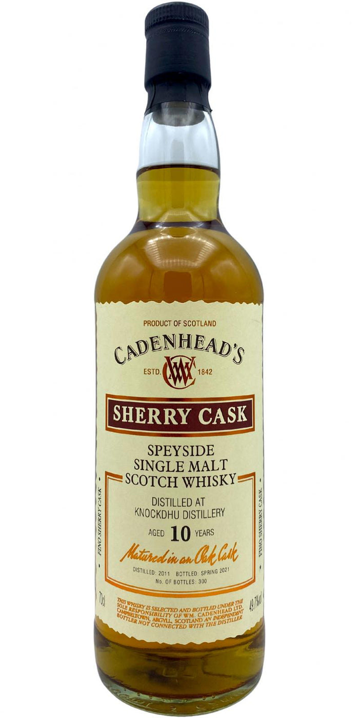 Knockdhu 2011 CA Wood Range - Sherry Cask 10 Year Old 2021 Release Single Malt Scotch Whisky | 700ML