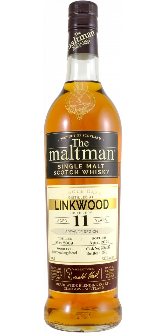 Linkwood 2009 MBl The Maltman 11 Year Old 2021 Release (Cask #307137) Single Malt Scotch Whisky | 700ML at CaskCartel.com
