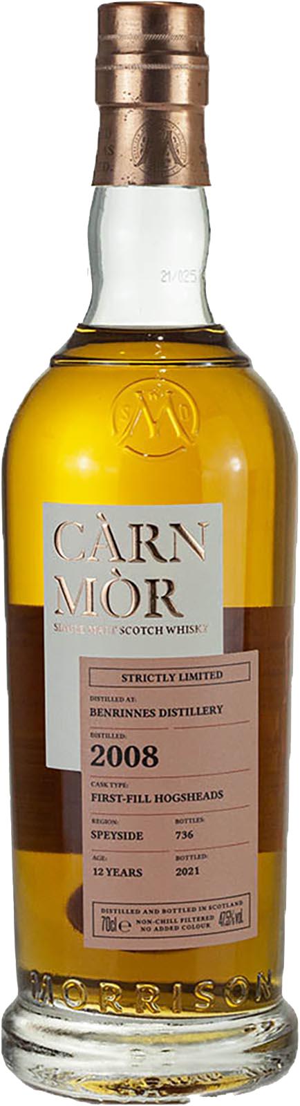 Benrinnes Carn Mor Strictly Limited Single Cask 2008 12 Year Old Whisky | 700ML
