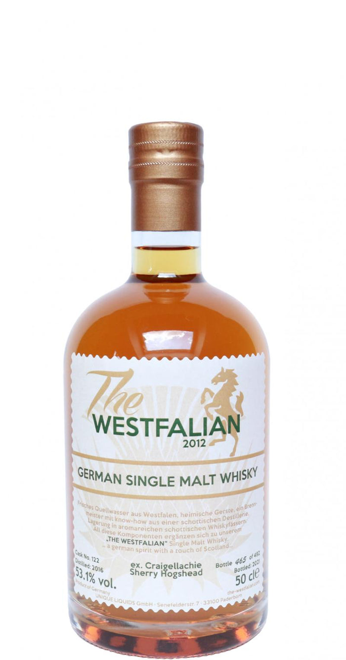 The Westfalian 2016 German Single Malt Whisky 2021 Release (Cask #TW122) Single Malt Whisky | 500ML