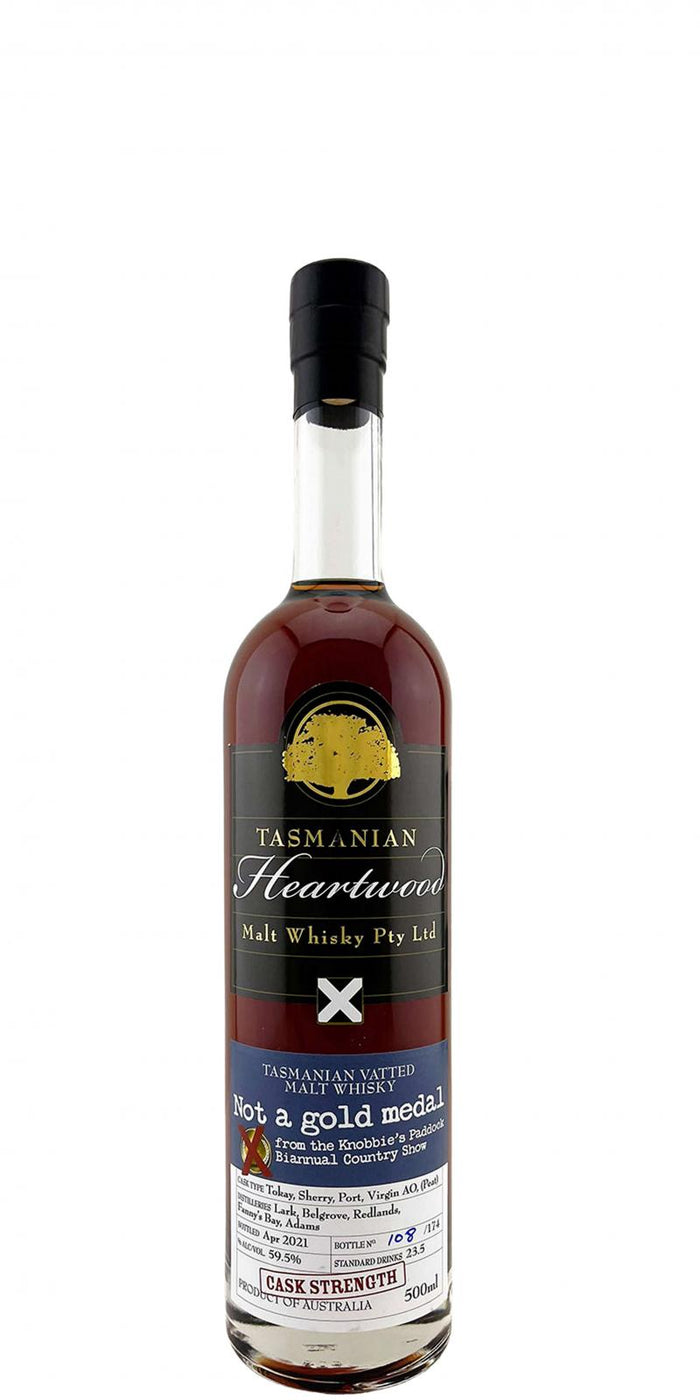 Heartwood Not a Gold Medal HeWo from the Knobbie's Paddock Biannual Country Show 2021 Release Blended Malt Whisky | 500ML