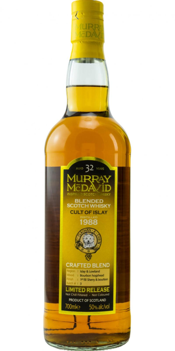 Cult of Islay 1988 MM Crafted Blend - Limited Release 32 Year Old 2021 Release (Batch 3) Single Malt Scotch Whisky | 700ML