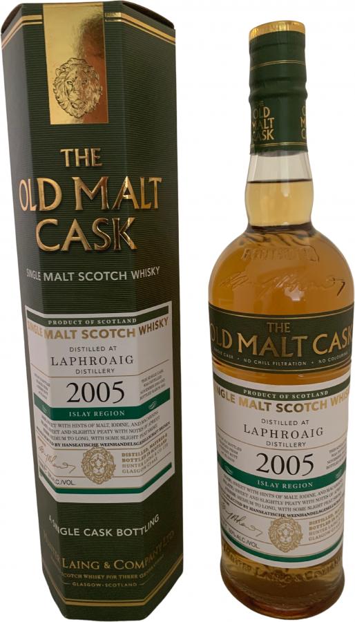 Laphroaig 2005 HL The Old Malt Cask 2021 Release (Cask #HL 18418) Single Malt Scotch Whisky | 700ML