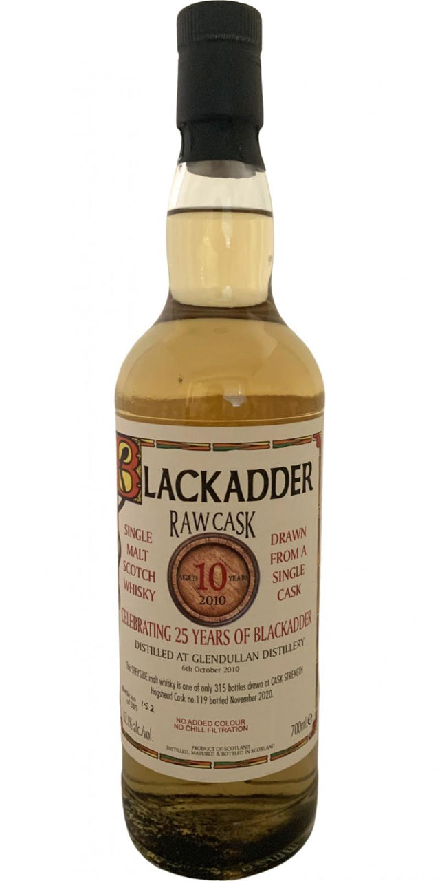 Glendullan 2010 (Blackadder) Raw Cask 10 Year Old 2020 Release (Cask #119) Single Malt Scotch Whisky | 700ML at CaskCartel.com