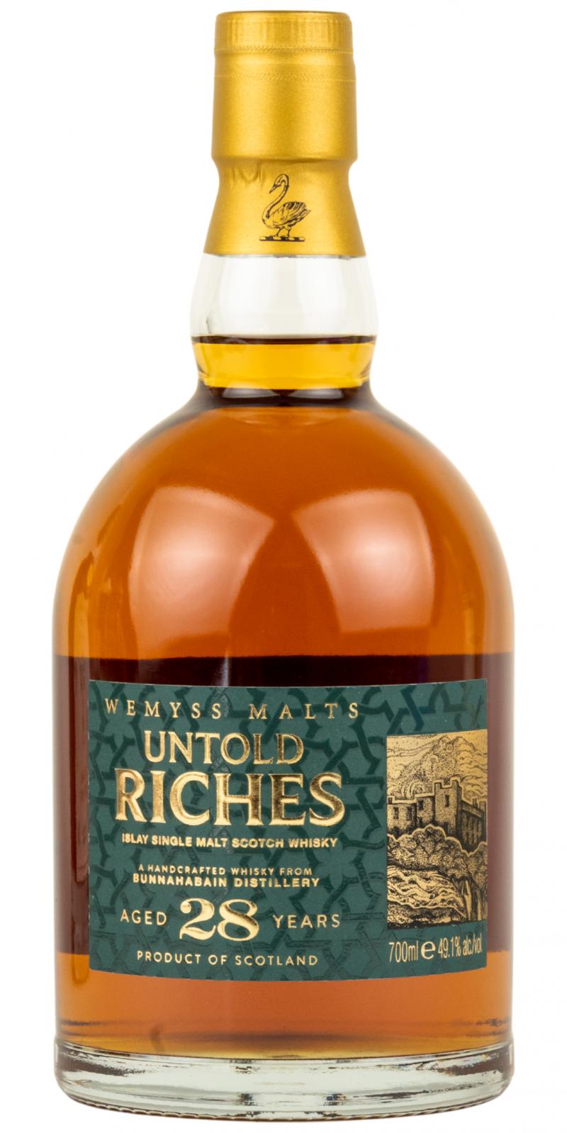 Bunnahabhain 28 Year Old (Untold Riches) Wemyss Malts Islay Single Malt Scotch Whisky | 700ML at CaskCartel.com