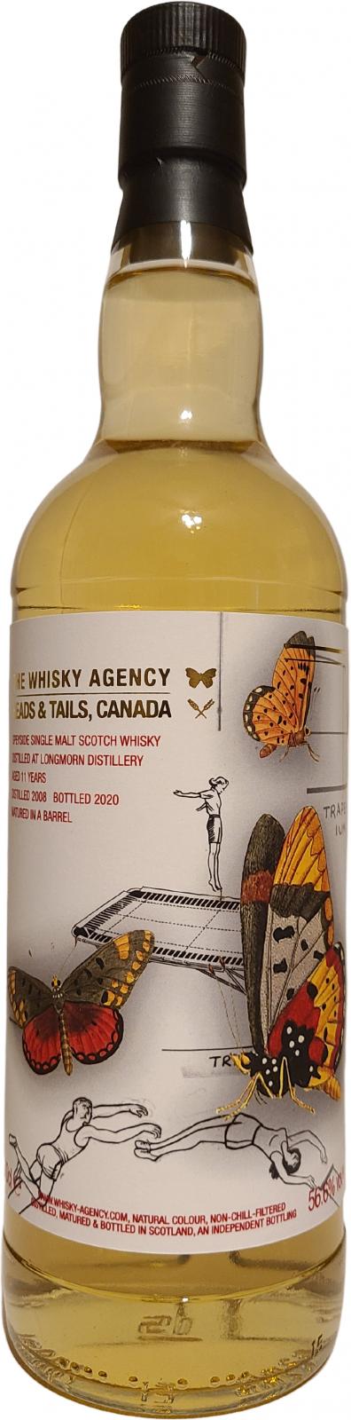 Longmorn 2008 (The Whisky Agency) 11 Year Old 2020 Release Single Malt Scotch Whisky | 700ML at CaskCartel.com