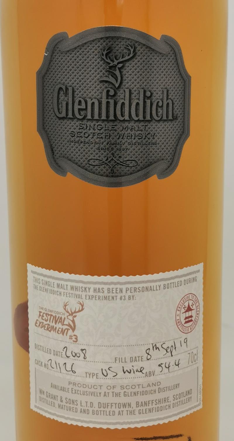 Glenfiddich 2008 The Glenfiddich Festival Experiment #3 (Cask #21126) 2019 Release Single Malt Scotch Whisky | 700ML at CaskCartel.com 2