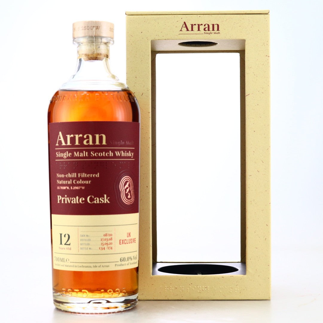 Arran Tuscan Red Wine Single Cask #110 (UK Exclusive) 2008 12 Year Old Scotch Whisky | 700ML at CaskCartel.com